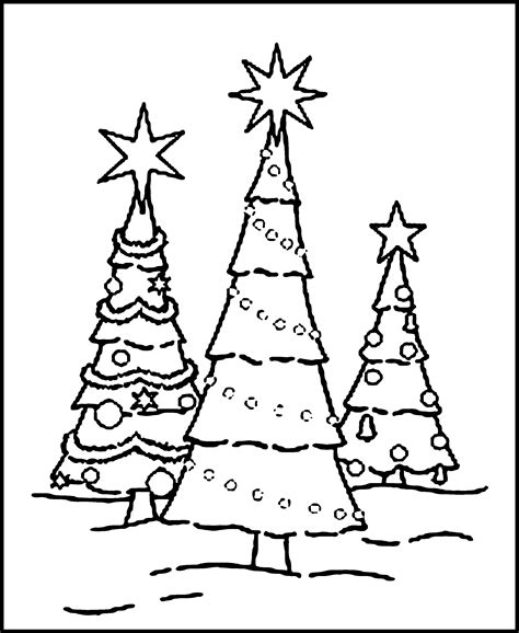 christmas    printable christmas tree coloring pages