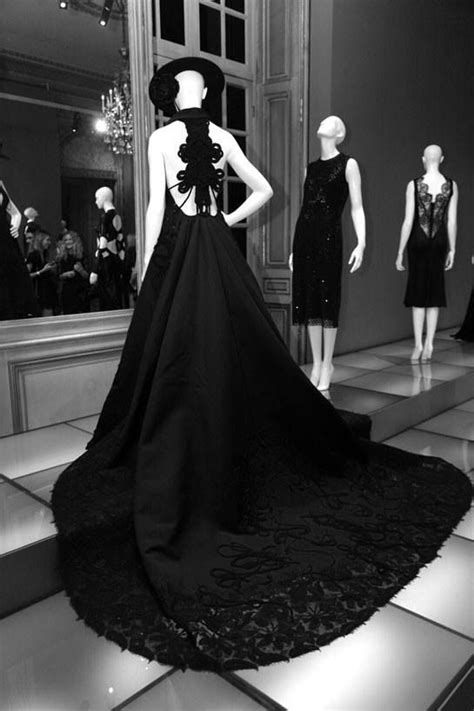 little black dress exhibition paris strapless dress