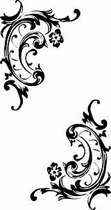 Clipart Filigree Simple Transparent Pattern Baroque Webstockreview sketch template