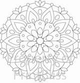 Mandala Flower Printable Coloring Pages Mandalas Adult Etsy Color Colouring Para Sheets Pdf Print Colorear Flores Imprimir Drawings Flor Details sketch template