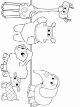 Dibujos Babytv Personajes Coloring Charlie Numeros Elefante Charly sketch template
