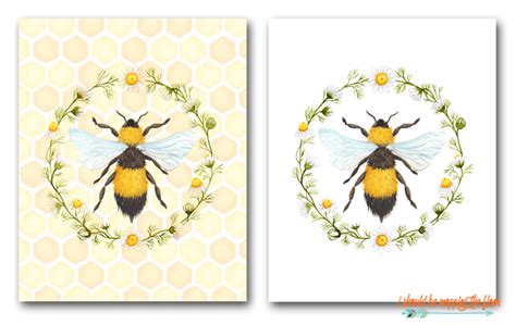 bumble bee printable    mopping  floor