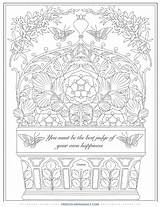 Coloring Austen Jane Publications Dover Emma Sheet Doverpublications sketch template