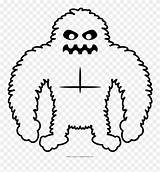 Coloring Yeti Pages Clipart Pinclipart sketch template