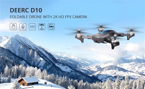 deerc  foldable drone  camera  adults  hd fpv  video tap fly gesture control