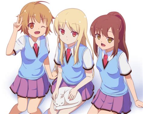 shiina mashiro nanami aoyama and misaki kamiigusa from the anime