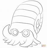 Pokemon Coloring Omanyte Pages Omastar Color Print Online Printable Template sketch template