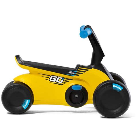berg  kids push pedal powered  kart sparx yellow rideonscomau