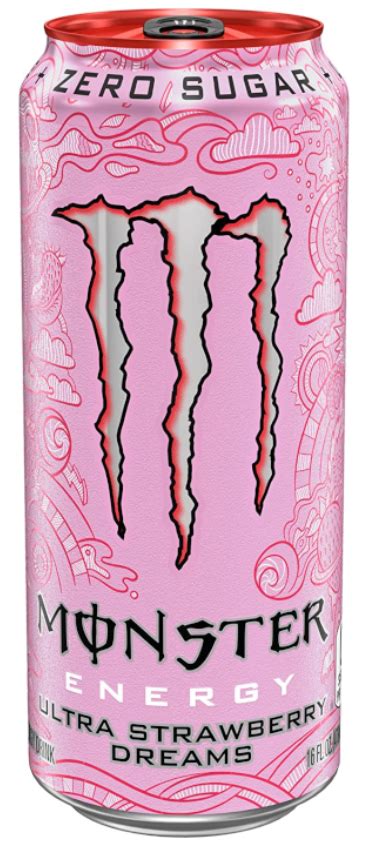 monster ultra strawberry dream usa pre order due  april curious candy