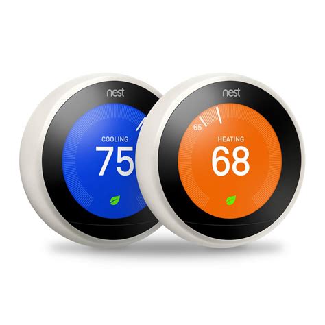 nest smart learning wi fi programmable thermostat  gen white  pack vbdwdwxx  home