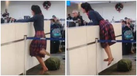 watch woman s meltdown at florida airport goes viral
