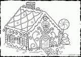 Coloring Gingerbread House Pages Printable Candy Kids Christmas Drawing Print Colouring Sheet Color Houses Sheets Getdrawings Template Book Family Man sketch template