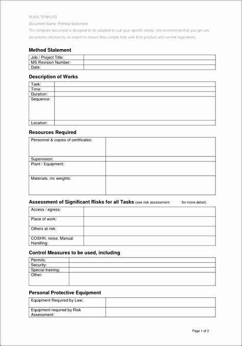 printable statement  work sampletemplatess sampletemplatess