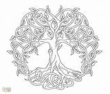 Celtic Coloring Pages Mandala Printable Tattoo Tree Life Designs sketch template