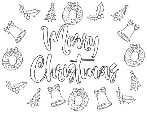 merry christmas  coloring page freecoloring merrychristmas fre