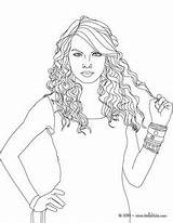 Swift Taylor Coloring Pages Curly Hair Printable Print Sketches Color Template Book Getcolorings Album Gomez Selena People Fearless Detailed Celebrities sketch template