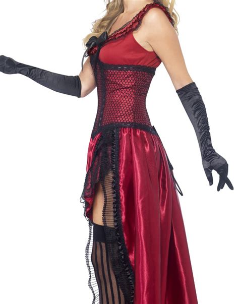 Sexy Burlesque Showgirl Western Brothel Babe Cabaret Halloween Costume