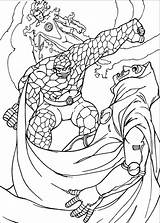 Fantastic Four Coloring Pages Trailers Movie sketch template