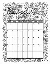 Febrero Kalender Woojr Calender Calendario Woo Effortfulg Malvorlagen Coloringfolder Artykuł sketch template