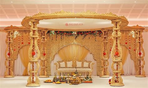 beautiful mandap indian wedding stage indian wedding receptions wedding reception