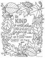 Ephesians Kjv Kindness sketch template