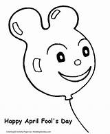 Coloring April Fool Pages Fools Activity Face Faces Clipart Printable Holiday Sheet Sheets Honkingdonkey Baloon Popular Library Print Go Next sketch template