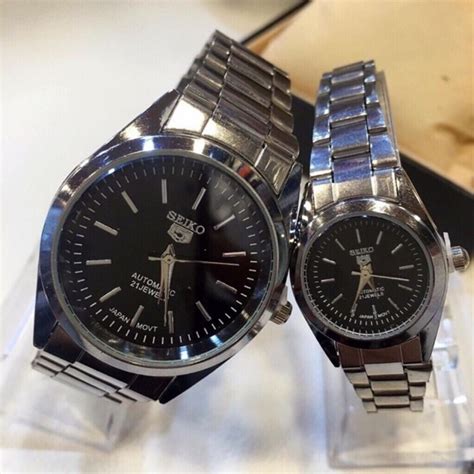 Seiko 5 Couple Watch Metal Gold Stainless Steel Lowest