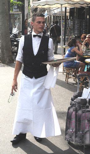 waiter garçon paris cafe waiter restaurant uniforms