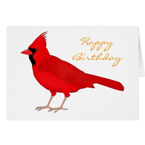 claret cardinal birthday greeting card zazzle