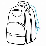 Backpacks Easydrawingguides Clipartmag sketch template