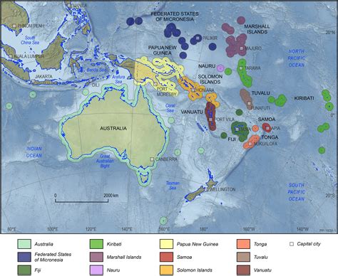 pacific sea level  geodetic monitoring geoscience australia