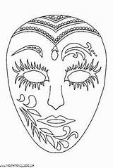 Mascaras Carnaval Venecia Masque Recortables Parapintarycolorear Coloriage Imprimir Dessin Venitien Venetian Máscaras sketch template