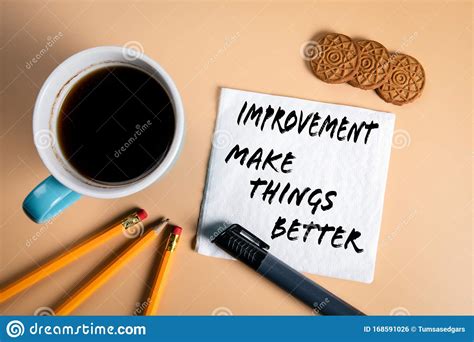 verbetering dingen beter maken zakelijk ontwikkelings inspiratie en motiveringsconcept