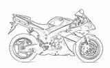 Motor Coloring Pages Bikes Printable Kids sketch template