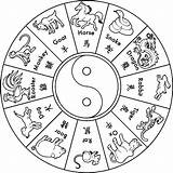 Coloring Chinese Pages Zodiac Year Animal Astrology Print Colouring Animals Printable Signs Kids Activities Crafts Popular sketch template