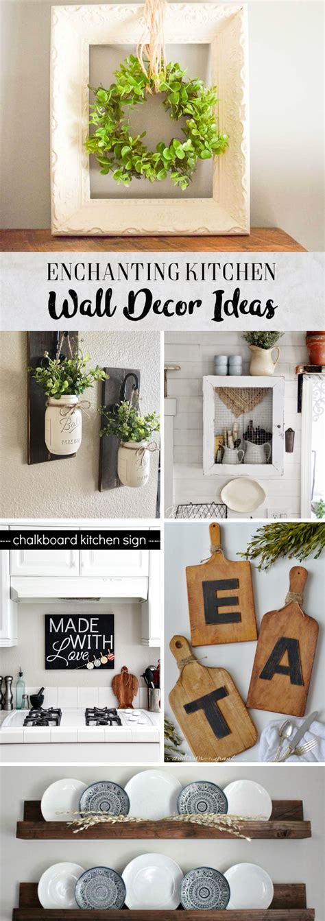 enchanting kitchen wall decor ideas   oozing  style