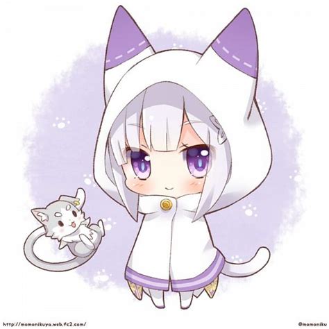 emilia w cat hoodie re zero ‒starting life in another world‒ know