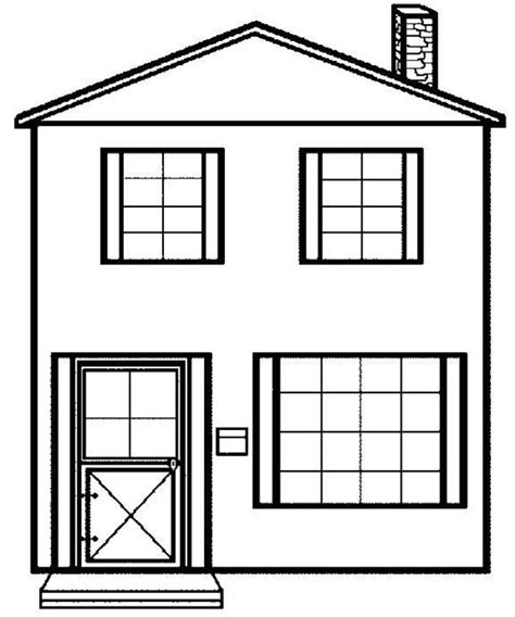 simple house picture  houses coloring page netart