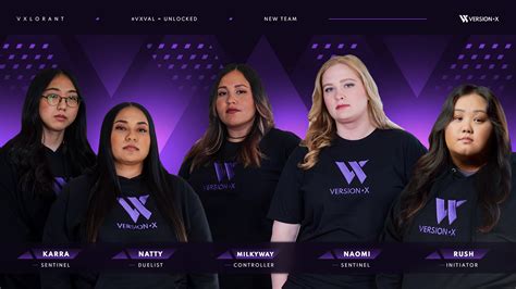 version announces versionx   womens professional valorant team