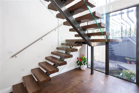 steel stair  modern floating staircase stylecraft stairways