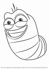 Larva Red Draw Drawing Cartoon Coloring Step Pages Learn Drawings Larvae Tutorials Printable Kids Yellow Paint Tv Drawingtutorials101 2021 Popular sketch template