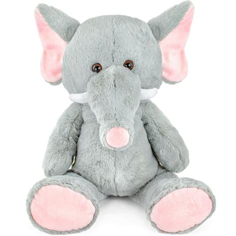 super soft plush elephant stuffed animal toy adorable jumbo jungle