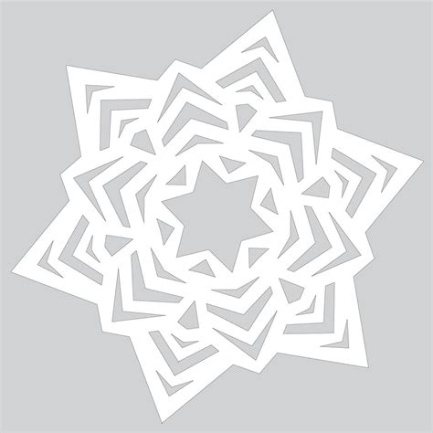 easy snowflake ornament tutorial template  printable
