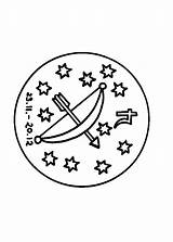 Sternzeichen Schuetze Sternen Malvorlagen Malvorlage sketch template