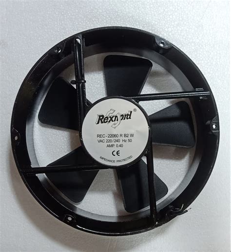 black rexnord cooling fans rec 22060 r b2 size 220 x 60 mm 230 vac