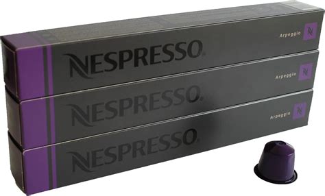 nespresso capsules purple  arpeggio original nestle espresso coffee amazoncouk grocery