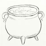 Cauldron Witch Caldero Dibujar Bruja Witches Hubpages Feltmagnet Potion sketch template