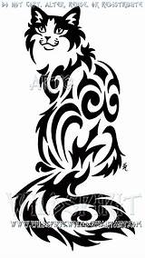 Tribal Cat Wildspiritwolf Deviantart Drawing Sitting Tattoo Moon Drawings Chat Designs Dessin Tattoos Stencil Patterns Cats Gatos Coloriage Silhouette Clip sketch template