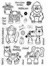 Jungle Stamps Animal Choose Board Kanban Crafts sketch template