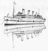 Britannic Hmhs Pages Coloring Template sketch template